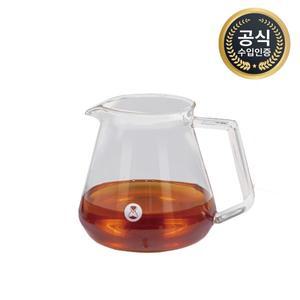 [기타]타임모어 커피서버 핸드드립 내열유리 저그 눈금 글라스 뚜껑포함 360ml 600ml