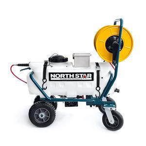 [NS60-HT11102 NEW] 60L 4.2LPM 100PSI 히토 4륜 밀차식 고압 충전분무기 전동 충전식