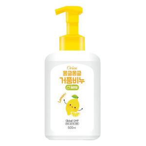 오릭스 몽글몽글 거품비누 레몬향 500ml 핸드워시 손세정제 물비누 20개 1박스