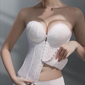 오프숄더 브라탑 코르셋 속옷 촬영 끈없는 브래지어 바디슈트