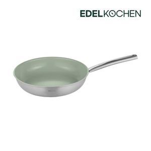 [에델코첸] 통3중 올 뉴 이지프리즘 프라이팬 28cm (에코그린)+멀티집게 1p 증정