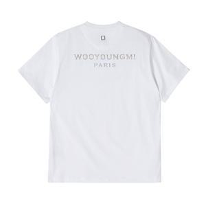 우영미 반팔 W241TS08 701W 엠보싱 백로고 남성반팔티 당일발송