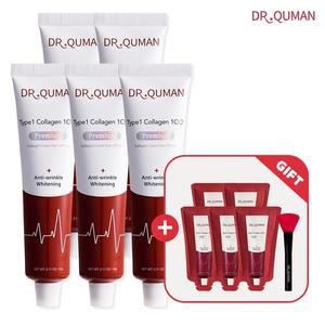 닥터큐먼 T1콜라겐100 크림팩 60gX5+10gX5+스파출러