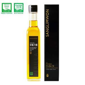 [상림원] 100 국내산 냉압착 무농약 생들기름 (무농약원료가공식품 인증) 250ml 1개