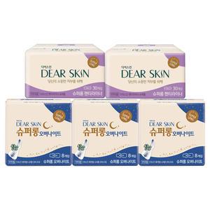 디어스킨 라이너 슈퍼롱, 30P, 2개 + 오버나이트, 8p, 3개