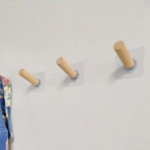 [아트박스]/제이라이프 피노키오 싱글 원목 후크 무타공 벽 부착 행거 걸이