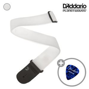 플래닛웨이브 PWS108 기타스트랩 /WHT LEATHER END