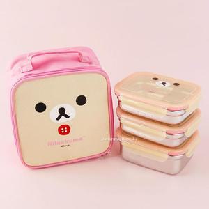 [JHP5S783_51G2]가방 3단 스텐 도시락(핑크)