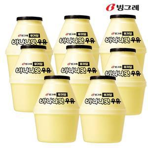 빙그레 무가당 바나나맛 우유 240ml 8개