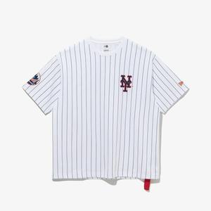뉴에라 MLB 뉴욕 양키스 스트라이프 티셔츠 그레이 14679810