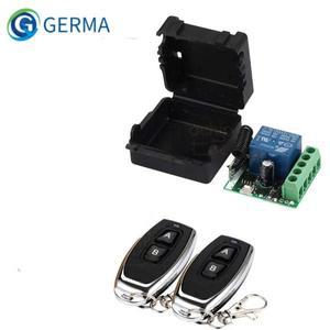 100%호환GERMA 433 Mhz 호환 제품용 무선 리모컨 스위치 DC 12V 1CH 릴레이 수신기 모듈 RF