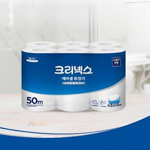 크리넥스 에어셀 45802 두루마리 화장지 50M 12롤X1팩