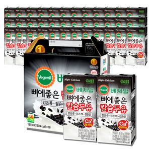 베지밀 뼈에좋은 칼슘 두유 검은콩깨쌀 190ml 64개