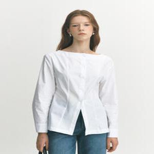 [에브레] 60% 줄리보트넥블라우스 아이보리 / 최초가 82,000