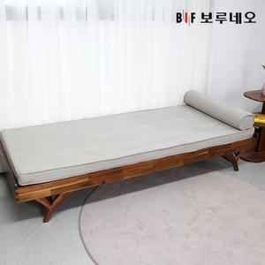 [착불] 앳홈 스콧 원목 아쿠아텍스 데이베드 소파베드+매트+원형