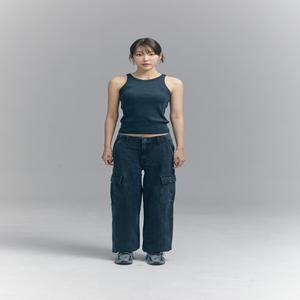 [리바이스] 여성 94 배기 카고 데님 팬츠 (A4707-0025)