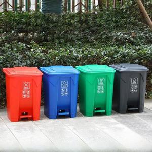 발로 밟는 쓰레기통 분류 사무실 야외 대형 덮개