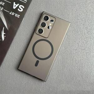 삼성호환 갤럭시 S25 울트라 S24 플러스 S23 +   슬림 케이스에  1.0 MM 얇은 반투명 마그네틱 무선 충전