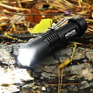 몬스터라이트 포켓 단품 줌 LED 후레쉬 1200루멘 손전등 해루질 써치 라이트 캠핑 랜턴 ML2200PK