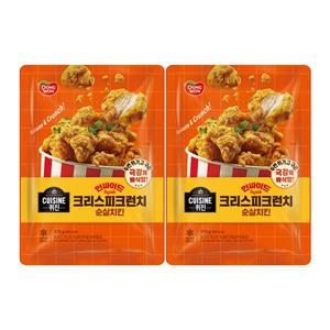 동원 퀴진 인싸이드 크리스피크런치 순살치킨 370g, 2개