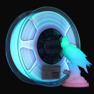 3D 필라멘트 ESUN PLA 야광 레인보우 프린터 1kg 스풀 1.75mm