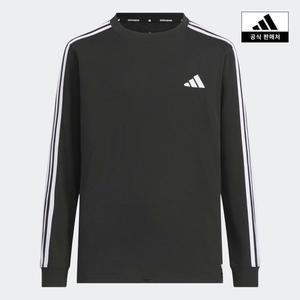 [아디다스키즈](천안아산점)[adidas kids] (A130-A160) 에센셜+ 레귤러 핏 3S 긴팔 티 (JW9765)