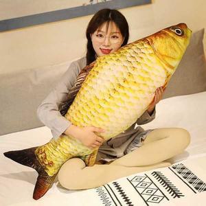 물고기 배게 인형 대형 필로우 특이한 쿠션 애착 장난감 붕어 쿠션 악어 140cm
