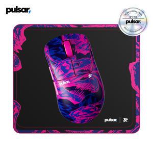 [공식인증점][우븐백+번지지급혜택] 펄사 Xlite V4 PRX 에디션 무선 게이밍 마우스+마우스패드 패키지 미니사이즈 인체공학 52g 초경량 XS-1 플래그쉽 센서 편안한 그립감 컨트롤 8K 동글포함