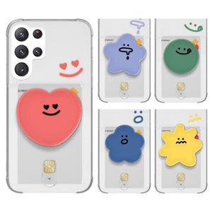 갤럭시 S21 S22 S23 S24 S25 노트 울트라 A24 A34 A54 카드 케이스 그립 톡홀더 투명 젤리 와글와글