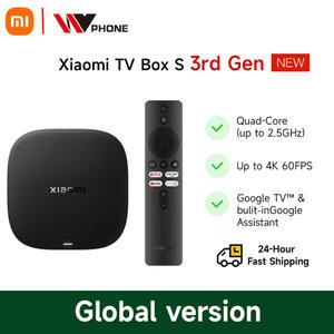 글로벌 버전 Xiaomi TV Box S 3세대 4K Ultra HD 2G 32G WiFi BT5.2 Google TV Cast Netflix Mi Box 스마트
