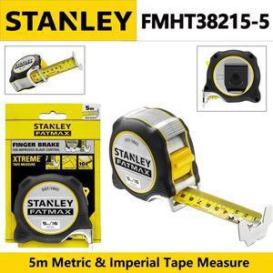 STANLEY 5m 미터법 및 인치 줄자 16'' 내마모성 테이프 양면 스케일 수동 잠금 측정 도구 FMHT38215-5