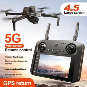 2025 U99 GPS PRO 드론 5G 8K HD 공중 듀얼 카메라(스크린 포함) 전방향 레이저 장애물 회피 공중 FPV Dron