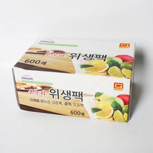 온누리 위생팩 600매 비닐봉투 일회용품 비닐팩