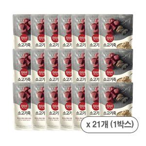 햇반 소프트밀 파우치죽 소고기죽 420g 21개