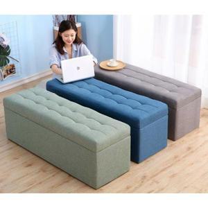 수납형스툴 소파 벤치 150X30X35cm 녹색 수납의자 보관함스툴 긴 매장