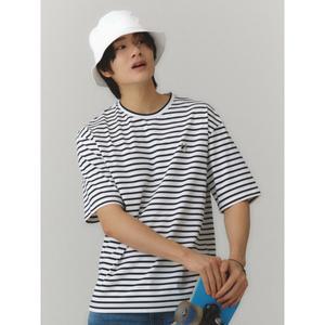 [롯데백화점]폴햄 공용 코숏 쿨텐션 스트라이프 반팔티 (PHE2TR3250)