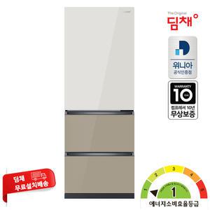 위니아 딤채 1등급 330L 3도어 스탠드 김치냉장고 EDT33JBPIER1