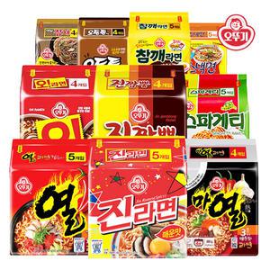 오뚜기 진라면 매운맛 x40봉(1박스)외 29종 멀티팩 /열라면 스낵면 마열라면 팔도 비빔면