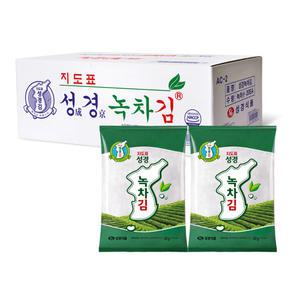 [성경김본사] 지도표 성경김 녹차 전장김 30g X 20봉/녹차김