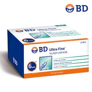 BD 울트라파인2 인슐린 주사기 1박스 100입 (31G 6mm 0.5ml)
