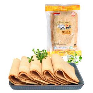 [범표어묵] 부산 두툼 넓적 사각어묵 김밥, 조림, 볶음 어묵 10개입, 750g