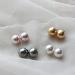 스와로브스키 진주 귀걸이 10mm 925은침