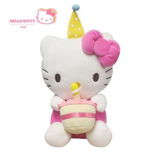 헬로키티 생일 케이크 25cm 애착 동물 캐릭터 산리오 인형