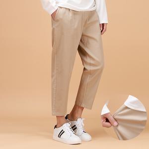 [후앙스]데일리 와이드 9부 편안한 스판 면바지 PWCP1040