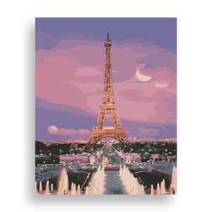 위메이크 페인팅 DIY 명화그리기 핑크빛 에펠탑 40x50