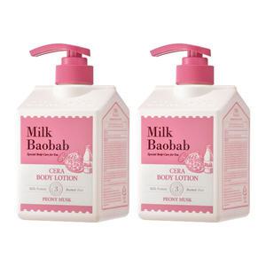 밀크바오밥 세라 바디로션 피오니머스크, 600ml, 2개