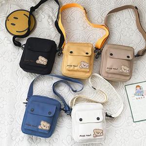 아기크로스백 곰돌이 아기 어린이 키즈 유아 아동 남아 여아 미니 핸드백 핸드폰 가방
