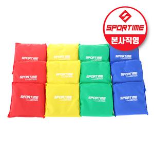 스포타임 콩주머니 10cm 13cm (12개 1세트) 컬러빈백 오재미 모래주머니