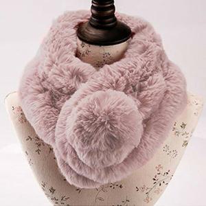 [하프클럽/다잇템]여자 동글 FW FUR 목도리 보온 퍼 방울 목도리