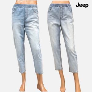 Jeep [지프] JP2DPM721 (공용) 허리밴딩 베이직 배기 데님팬츠/청바지